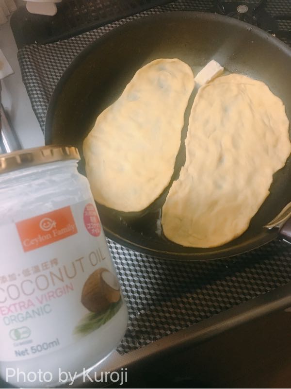 大豆粉を焼く時はココナッツオイルがおすすめ